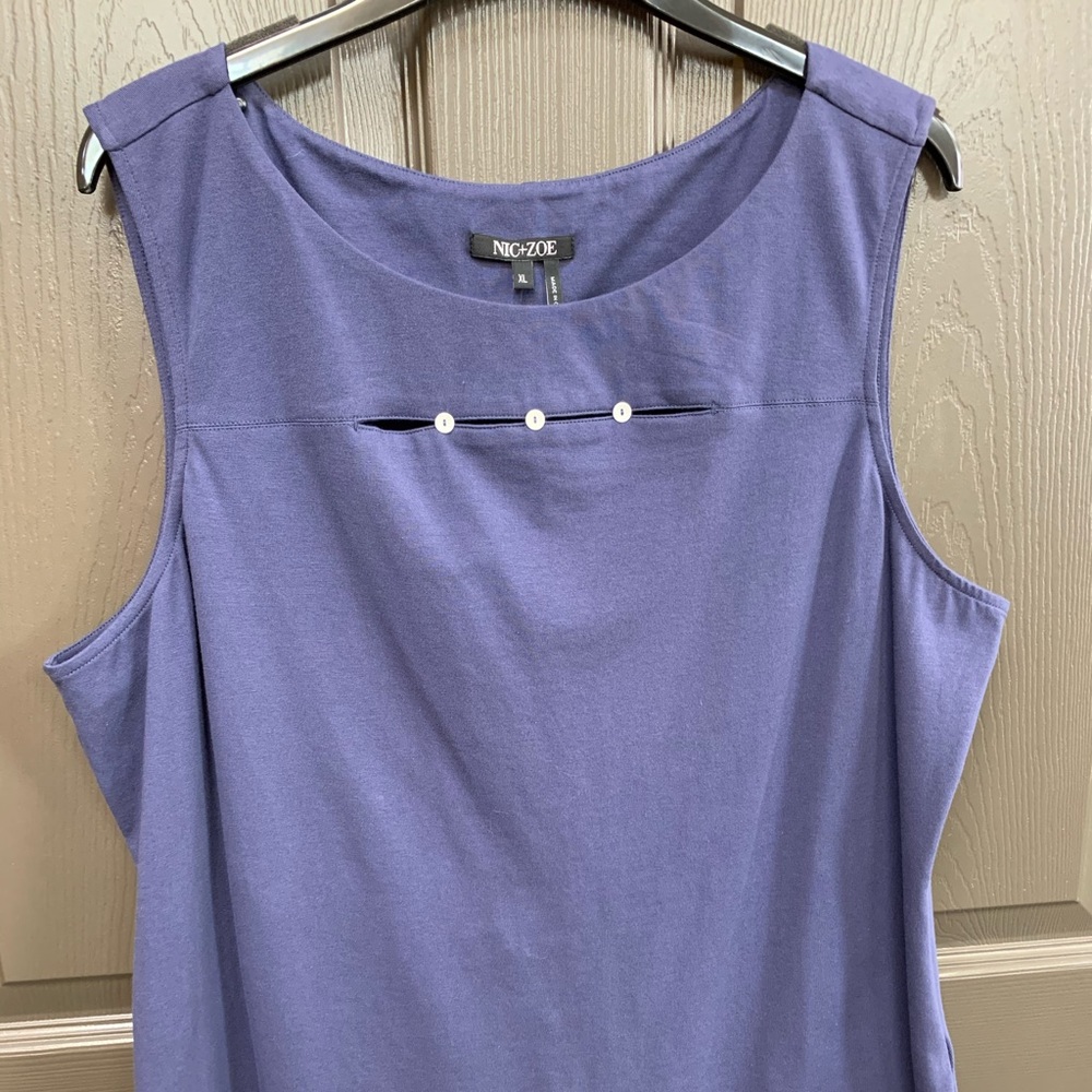 Nic+Zoe Top Slit Tank
